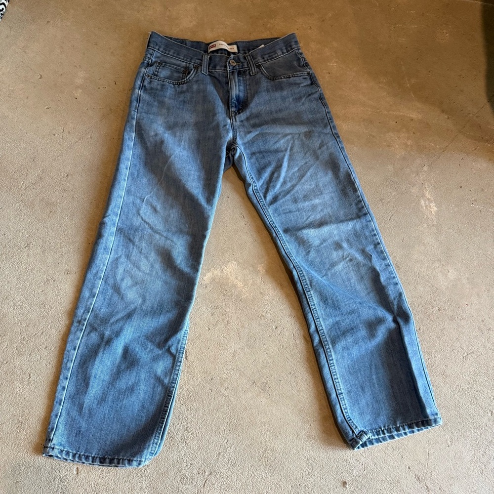 Levi's Men's Straight-Leg Medium Blue Jeans